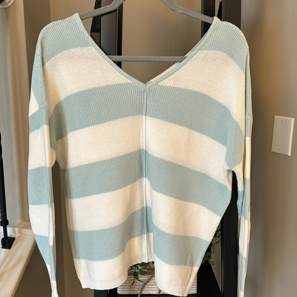 Pink republic double v neck sweater
